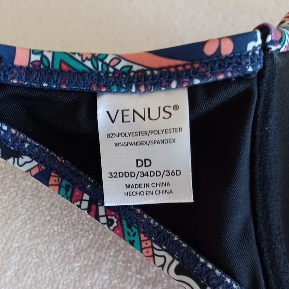 VENUS Adore Me Paisley Print Bikini Set, Top Size DD, Bottom Size 14 - Picture 10 of 16